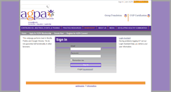 Desktop Screenshot of member.agpa.org