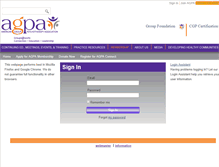 Tablet Screenshot of member.agpa.org